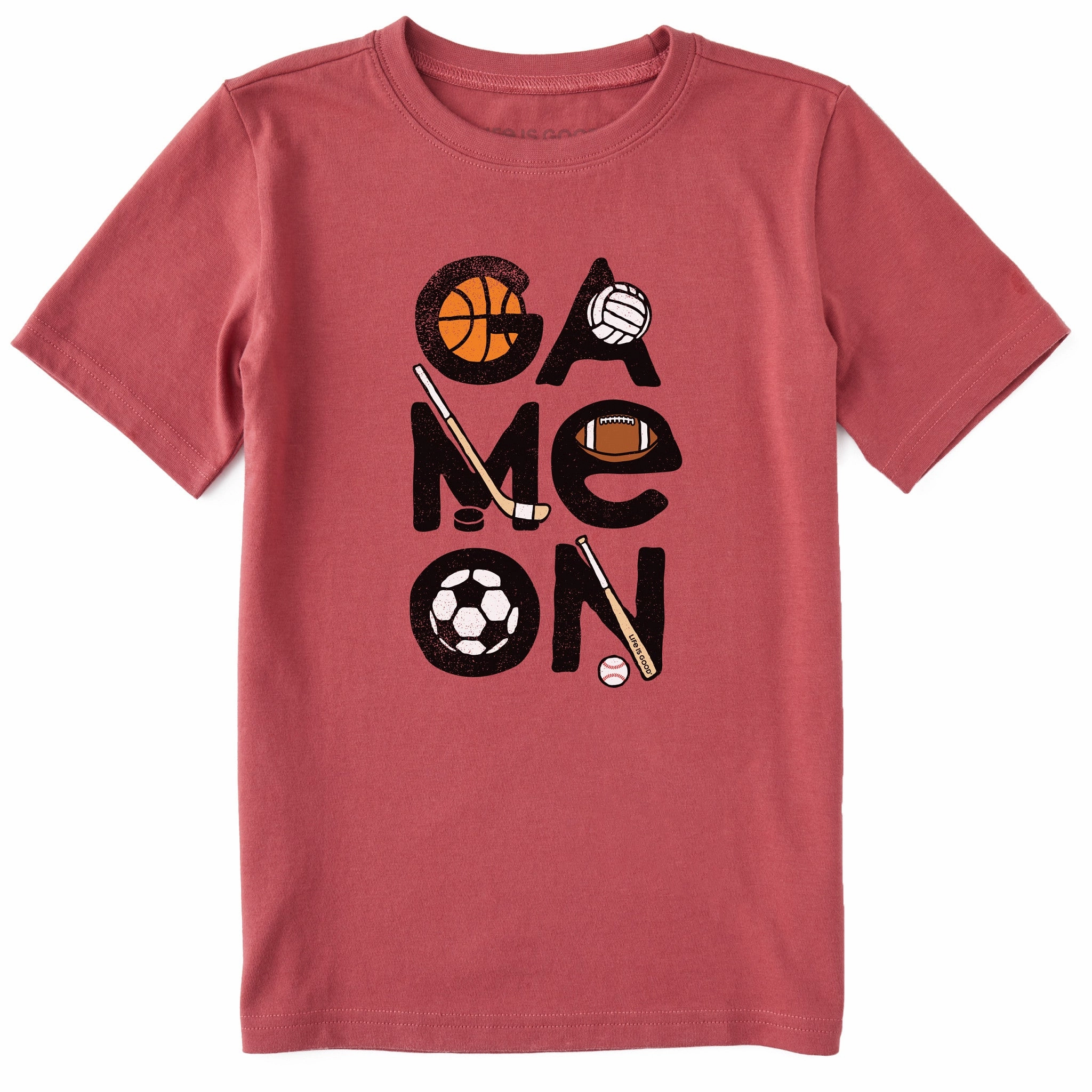 Kids Sport Game On Short Sleeve Crusher Tee Relaxing Day