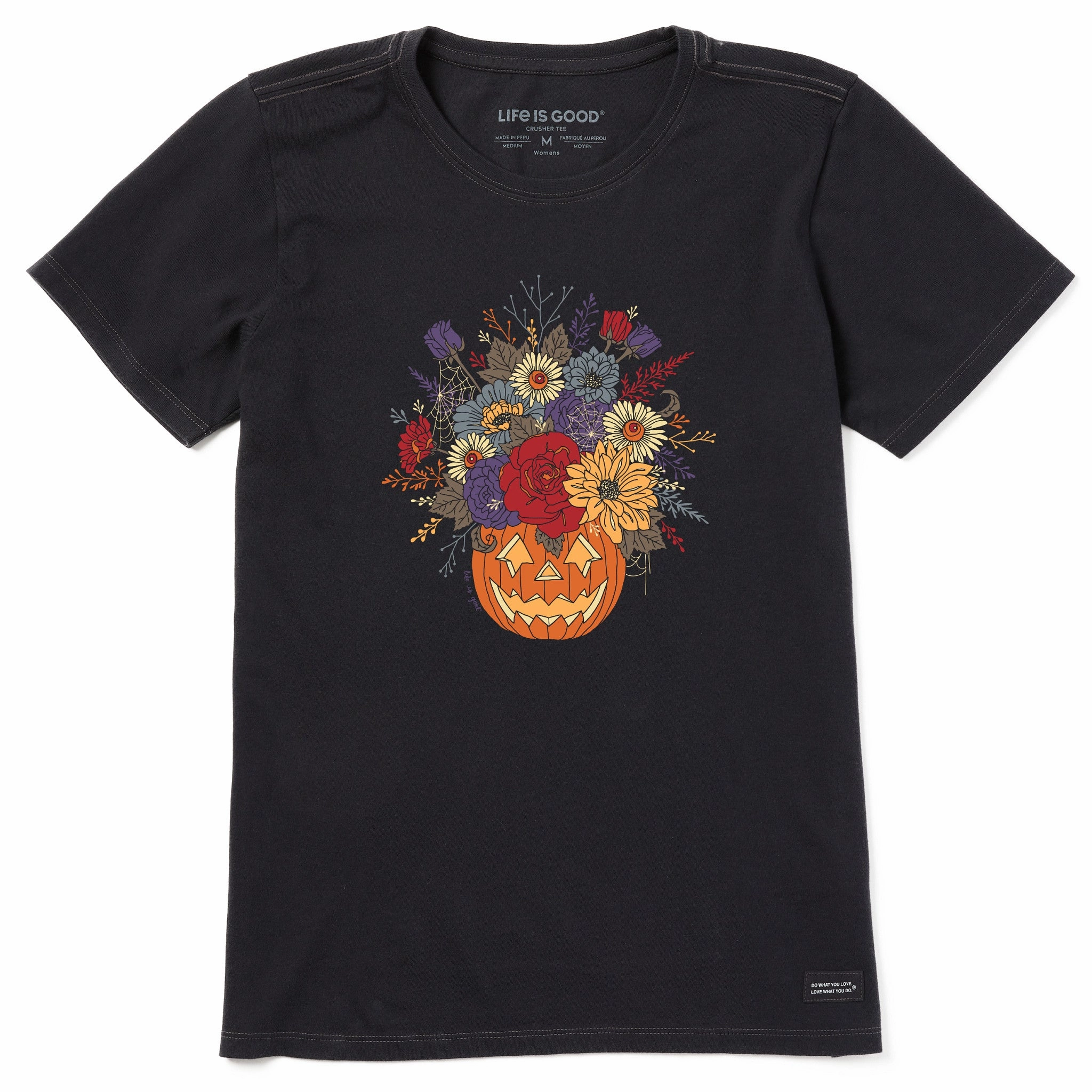 Women's Jack O Lantern Florals Short Sleeve Tee Airflow Ventilation System Layering Fashion