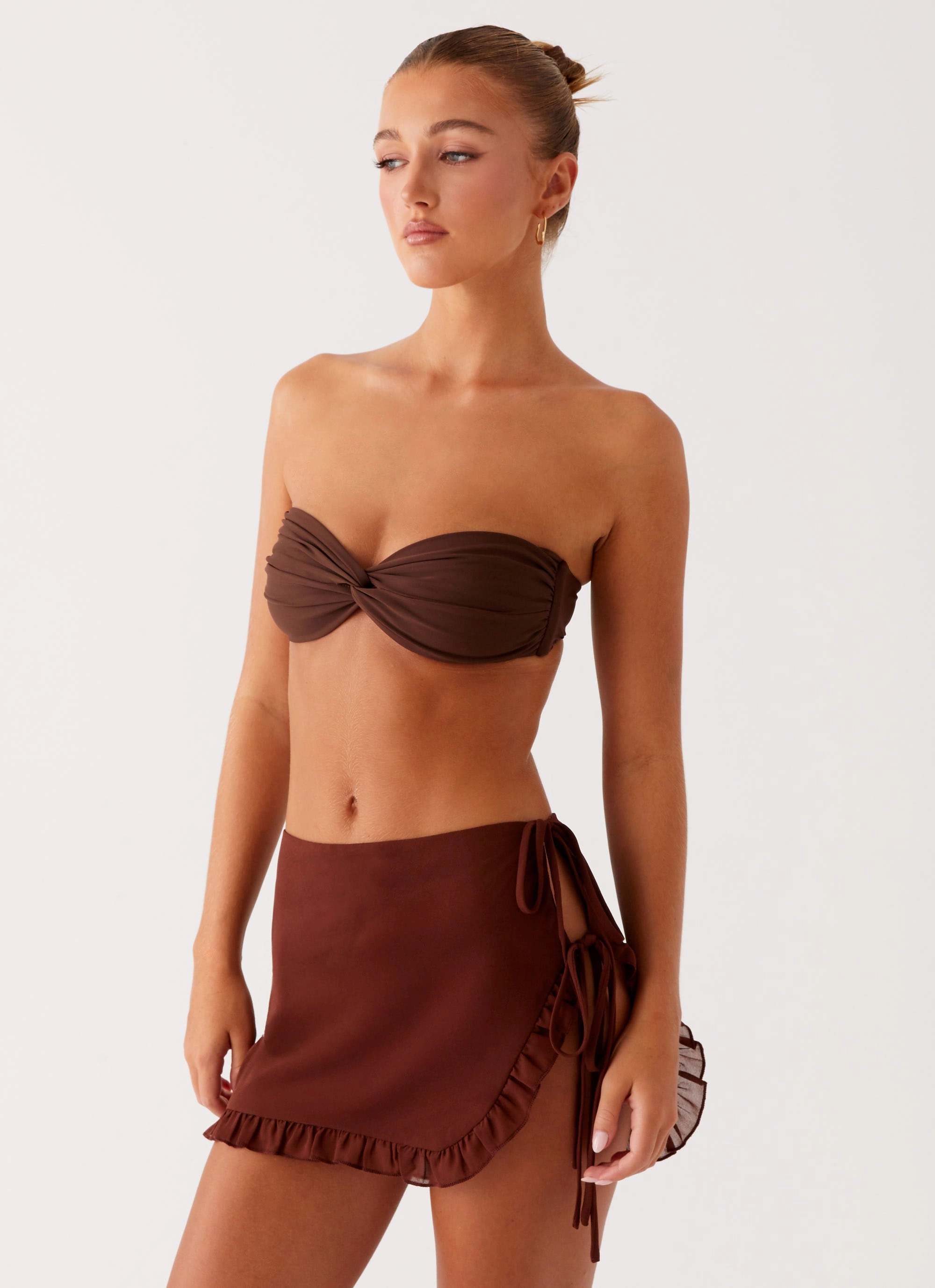 Soft Mood Iggy Mini Skirt - Chocolate