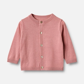 City Casual Style Knit Cardigan Nico - rose