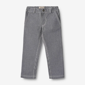Chinos Aske - denim stripe anti slip grip Perfectly Fit