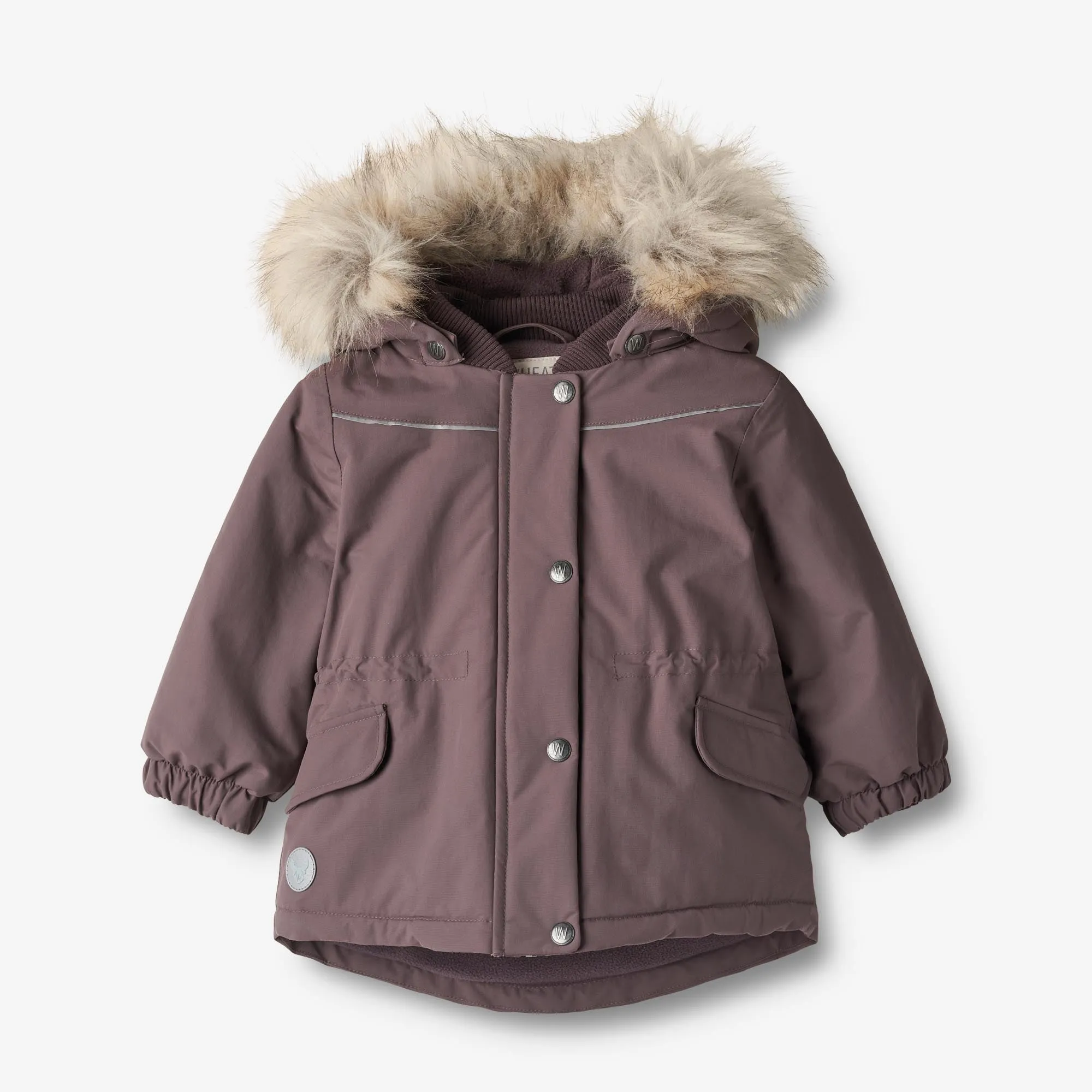 Jacket Mathilde Tech | Baby - plum Stretch Comfort Design Relaxed Layers