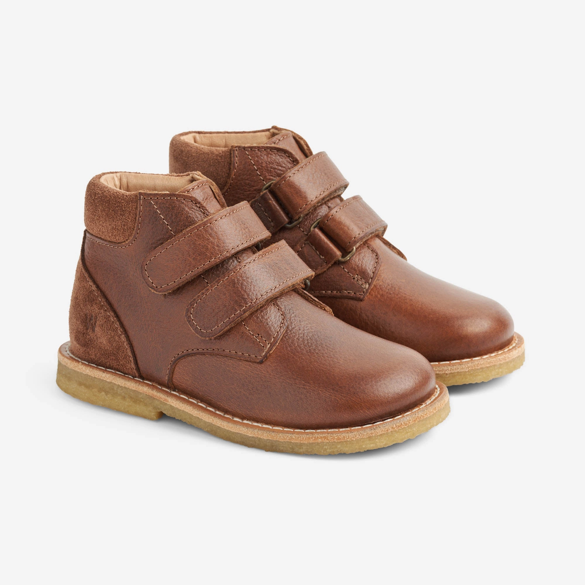 Raden Velcro | Baby - cognac Main Lane Elegant Slip-ons