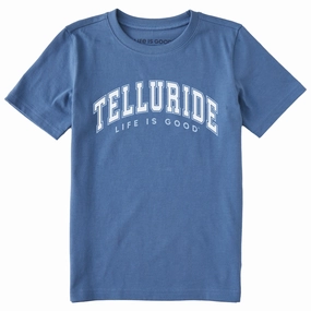 Kids Telluride Arch Short Sleeve Crusher Tee Eco friendly materials