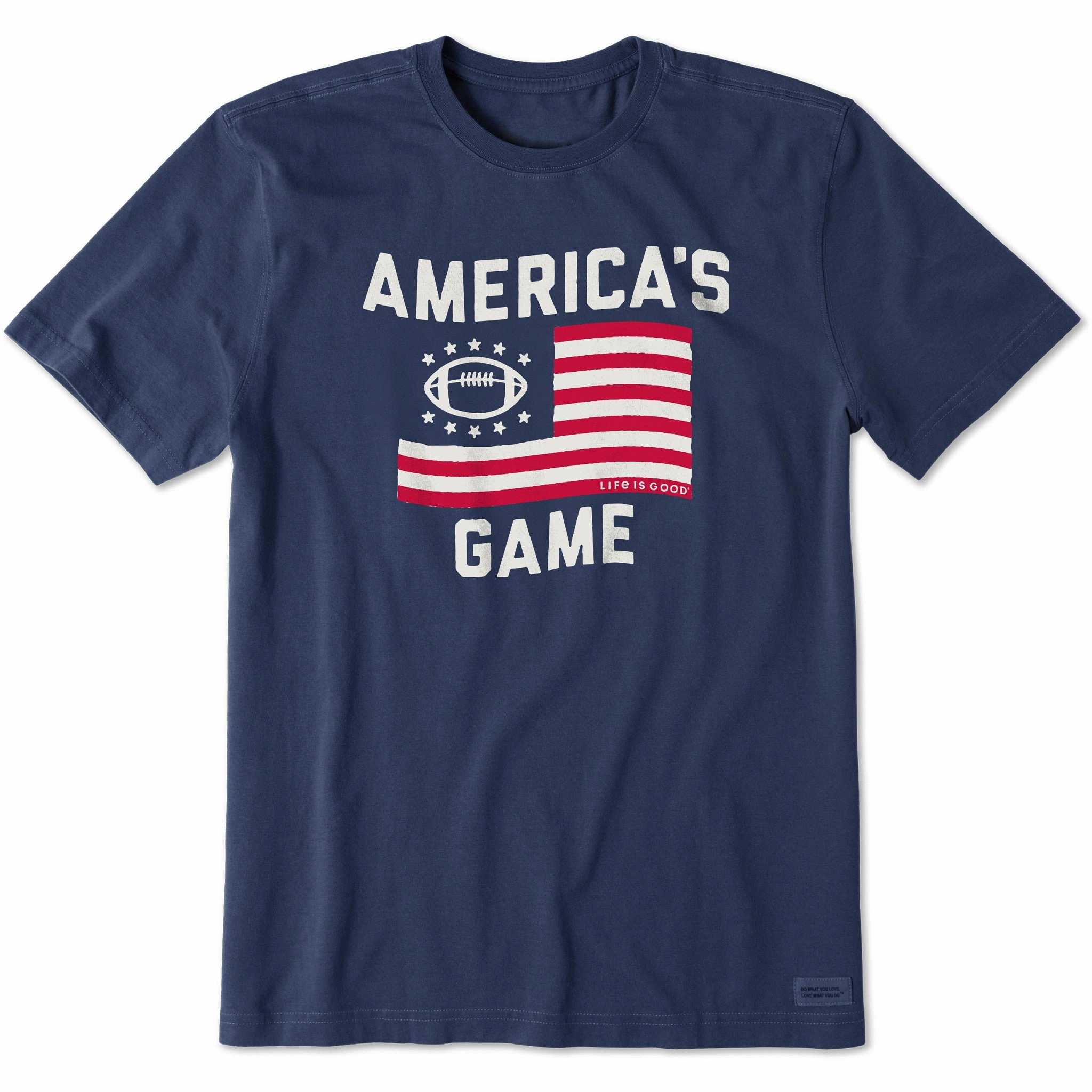 Men's America's Game Football Short Sleeve Tee homecoming Quick Dry Material