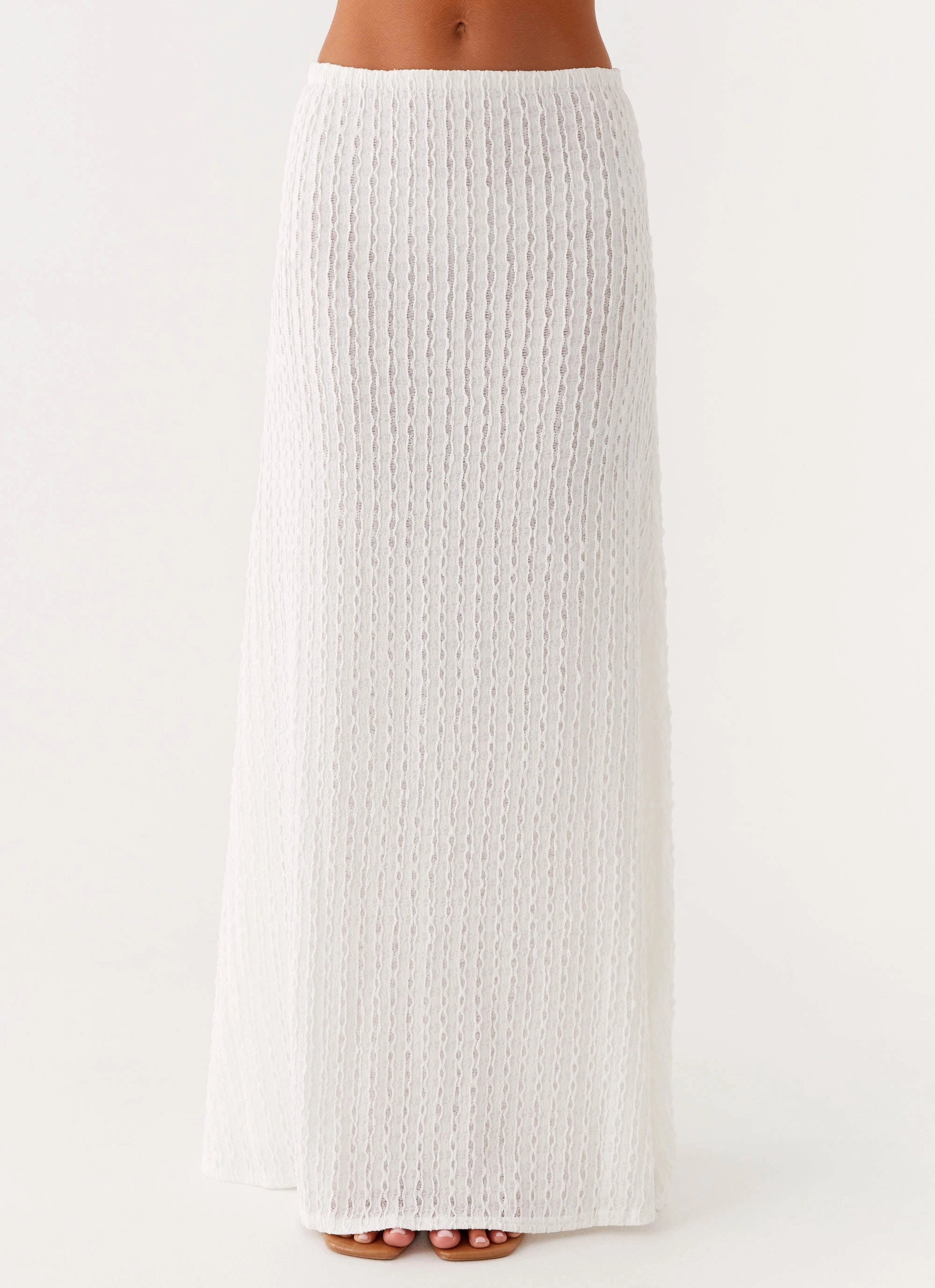 Seamless Design Clovelly Maxi Skirt - White