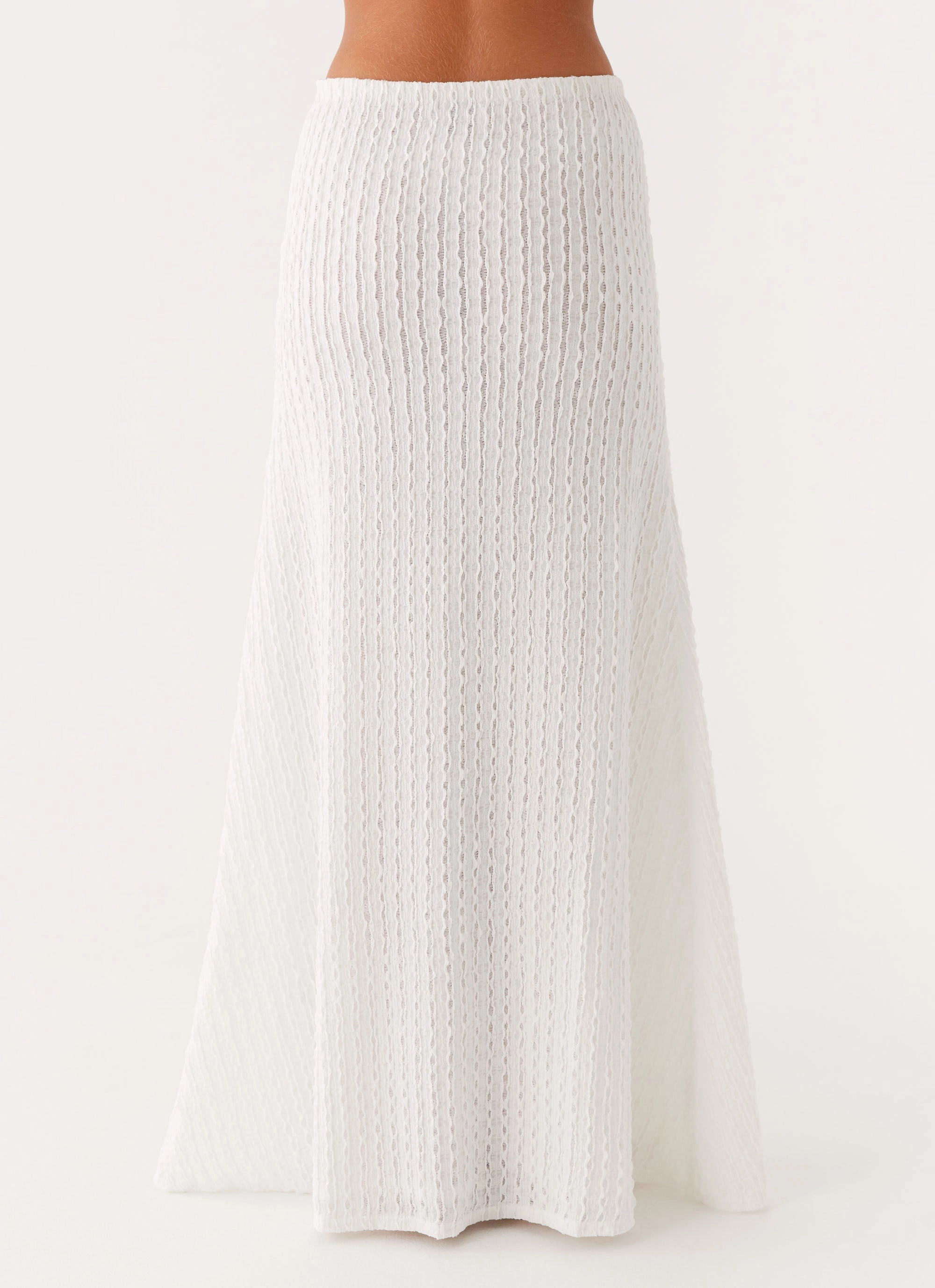 One size fits most Clovelly Maxi Skirt - White