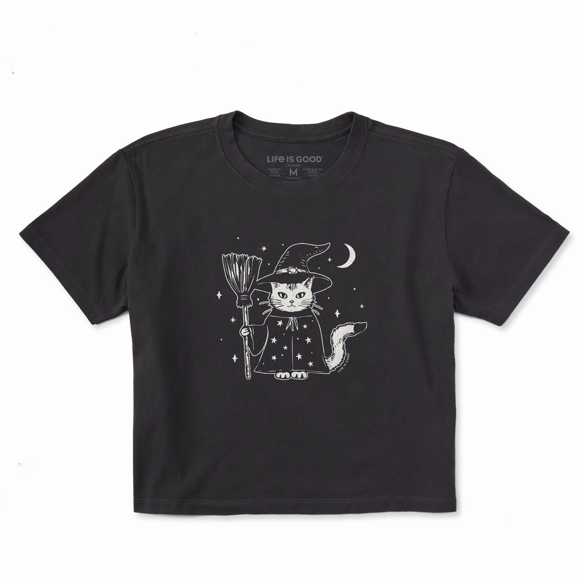 Women's Witch Kitty Short Sleeve Crusher Boxy Tee Urban Smart