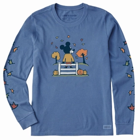 Women's Sitting on the Fence Willie Long Sleeve Crusher Tee Everyday Wearable