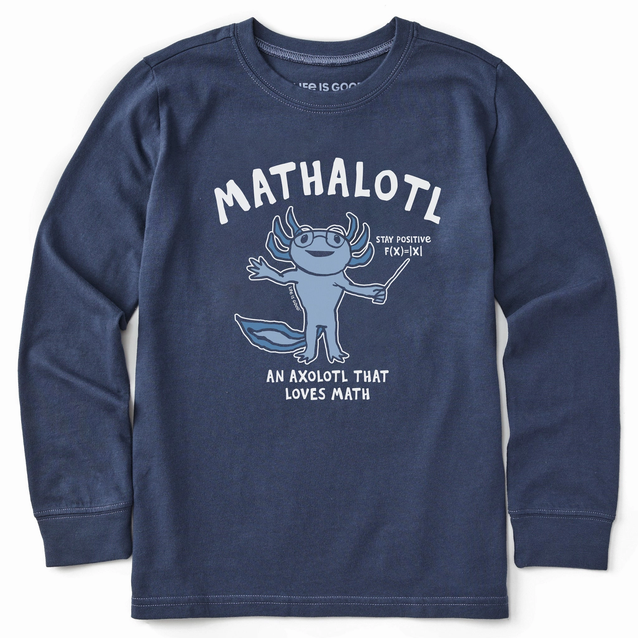 Kids Mathalotyl Long Sleeve Crusher Tee Urban Comfort