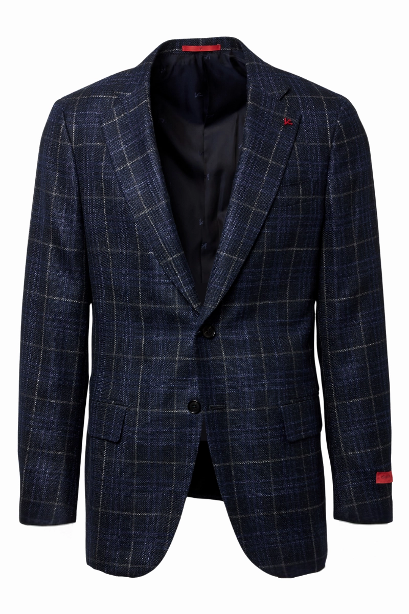 Navy Plaid Sport Jacket Perfect Design