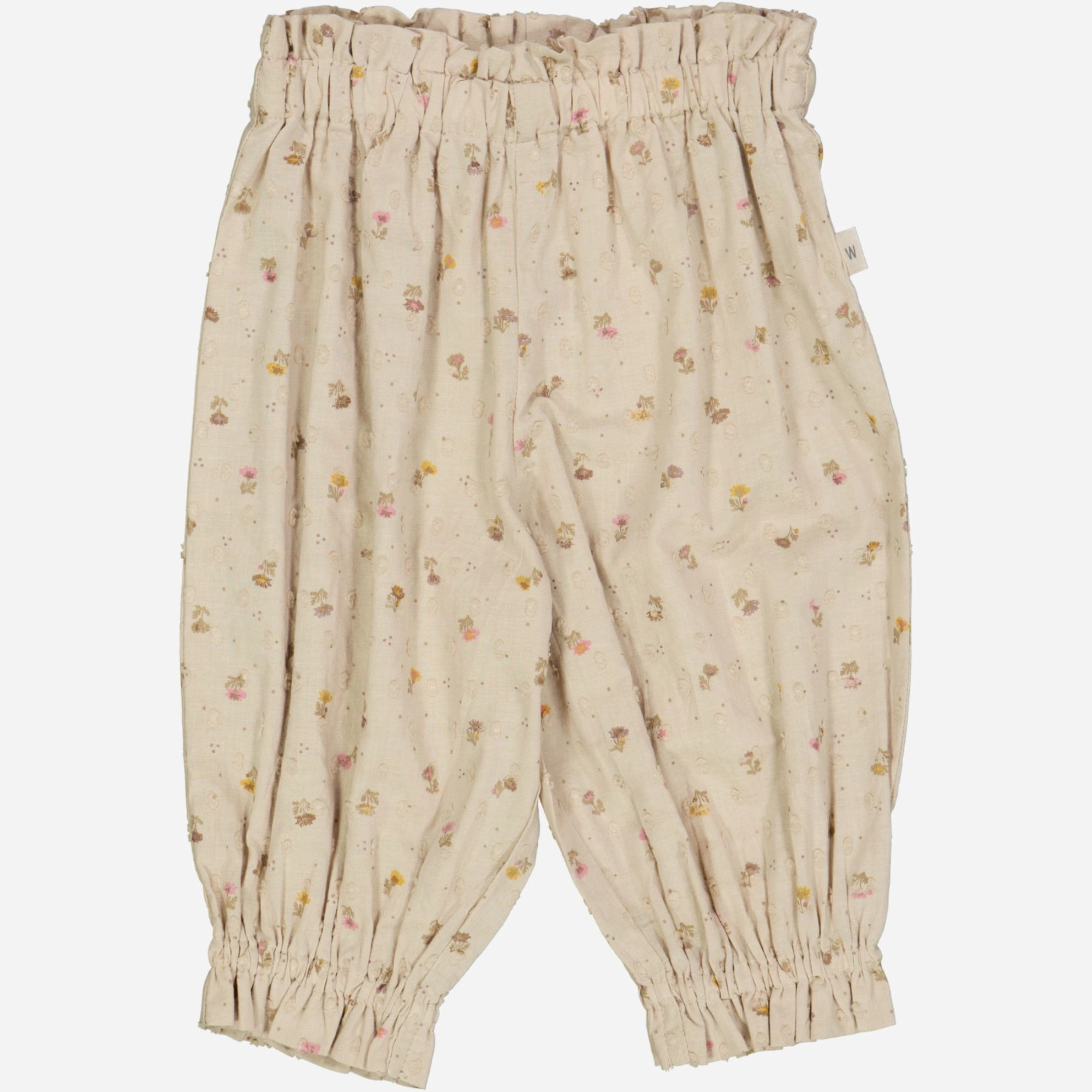 Trousers Polly | Baby - fossil flowers dot Smooth Fit Lining Body Sculpting