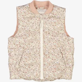 Clean Edge Summer Puffer Waistcoat Andre - summer flowers