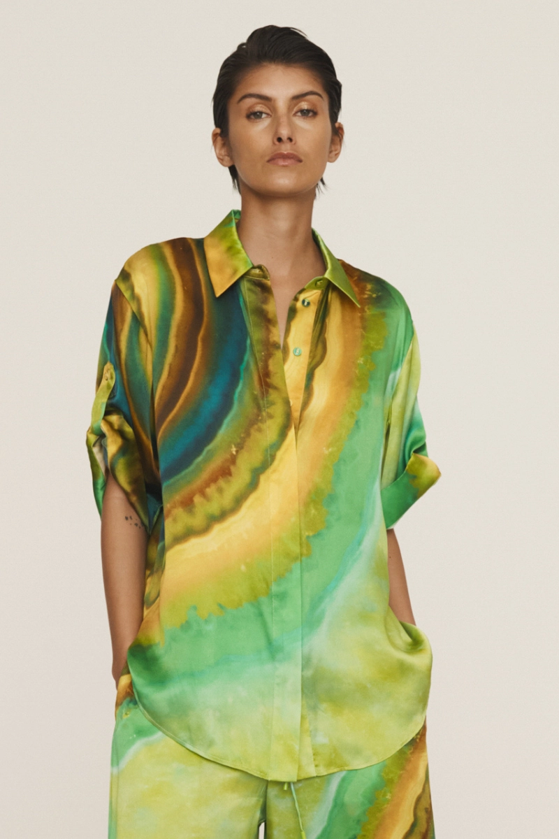 Iris Silk Shirt Casual Style Fashion-Forward