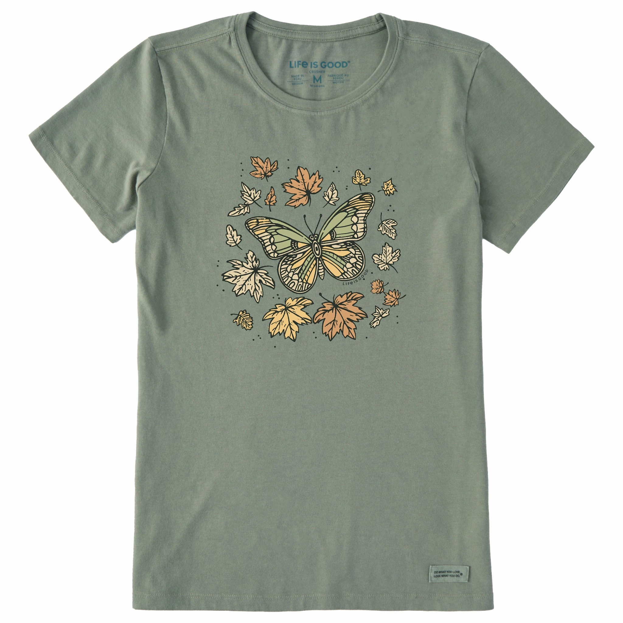 Women's Butterfly in Fall Short Sleeve Crusher Tee Versatile Comfort Style