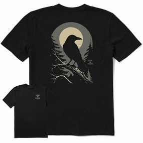 Men's Moonlight Crow Short Sleeve Crusher Tee Quick Layer Best Seller