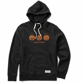 Chic Vibe Men's Jack O Lantern Trio Simply True Fleece Hoodie