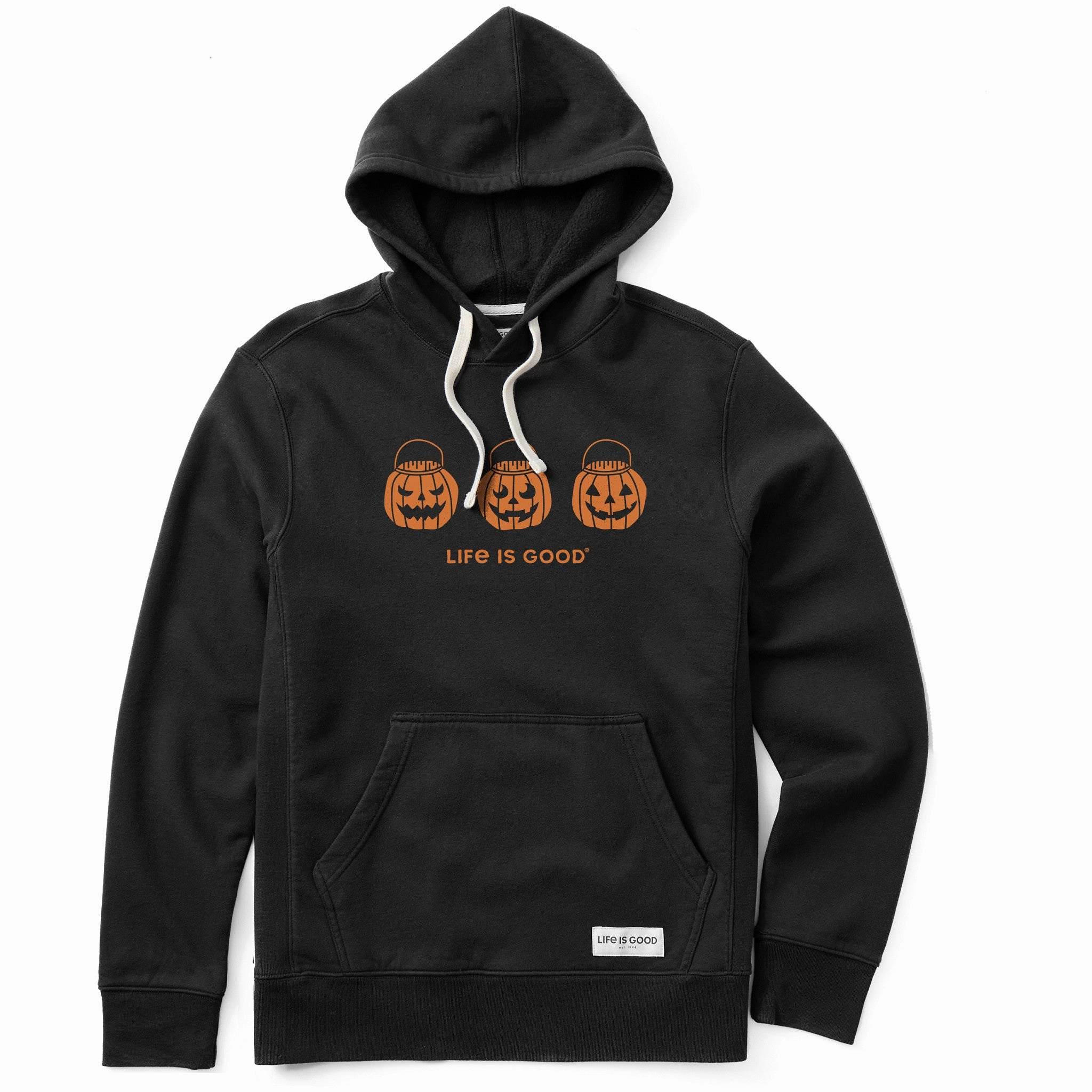 Chic Vibe Men's Jack O Lantern Trio Simply True Fleece Hoodie