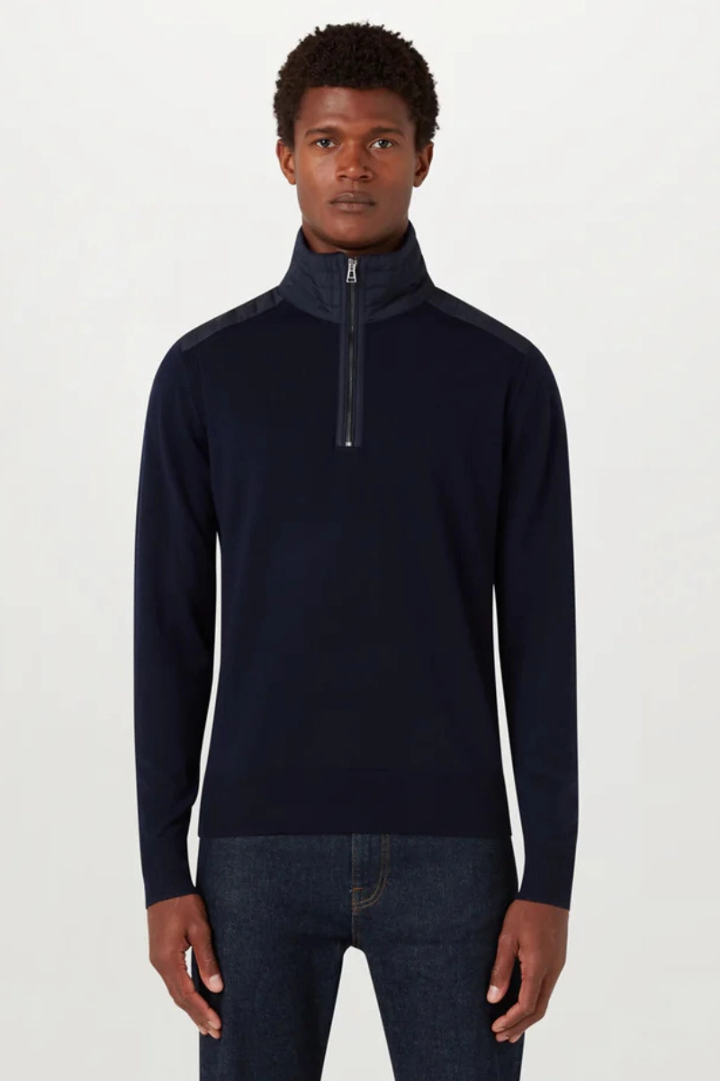 Sleek Fit Performance Flex Kilmington Quarter-Zip Jumper