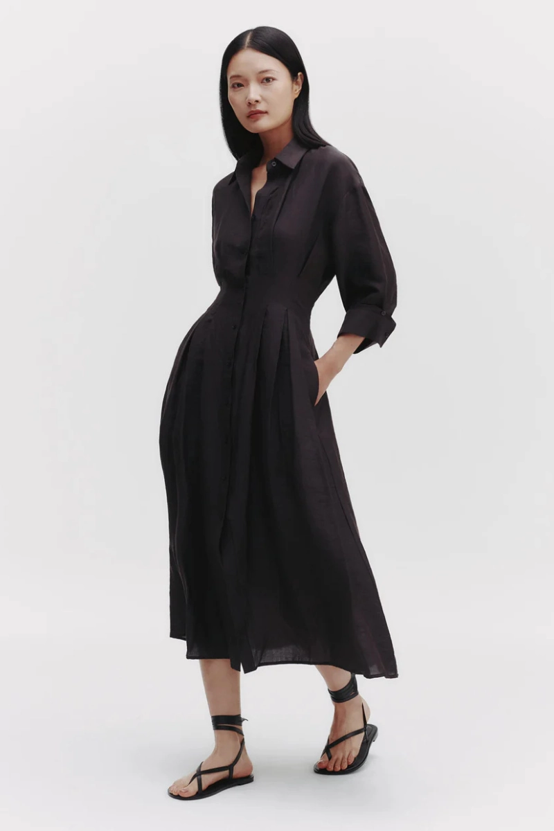 M Dress Wide Swing Bold Structure