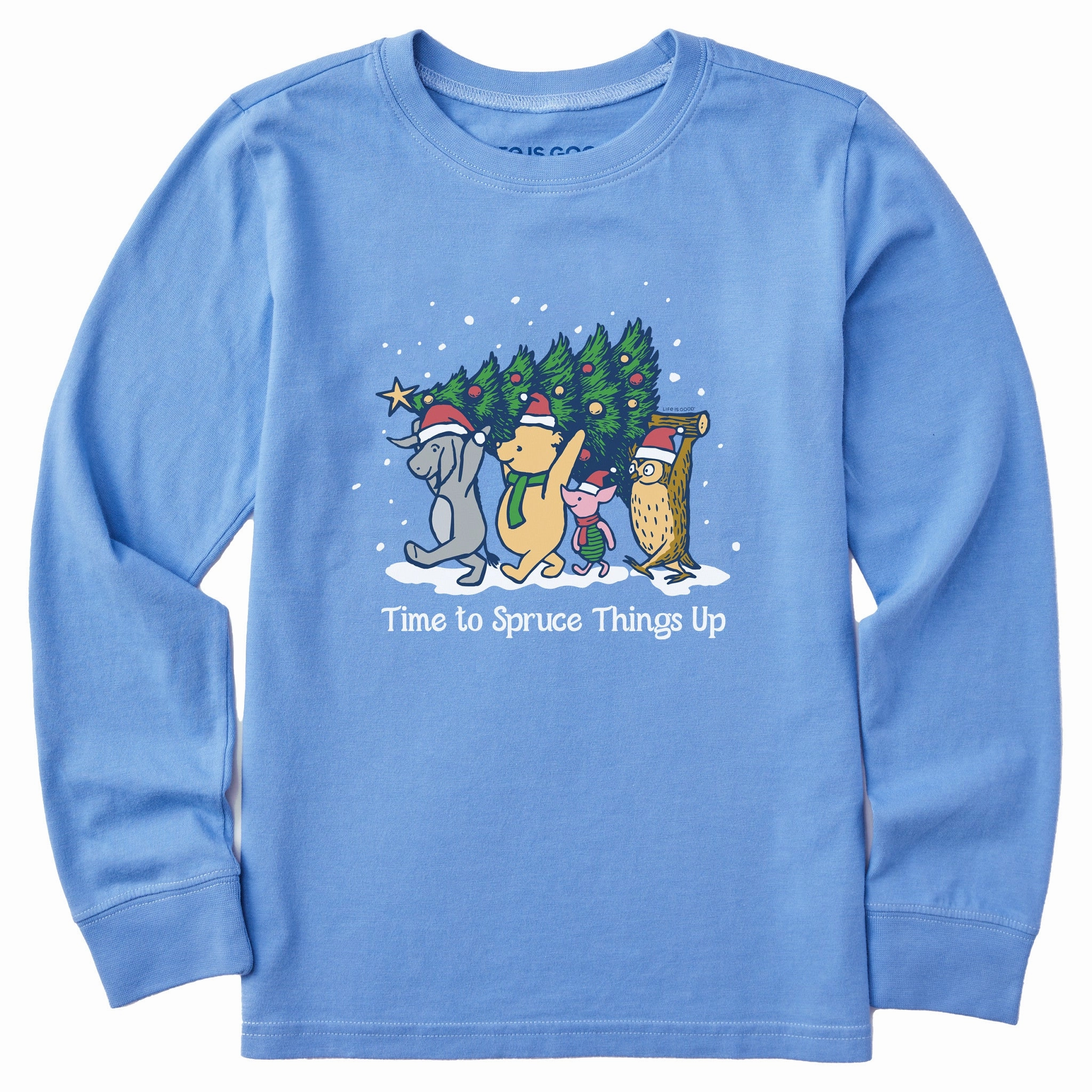 Temperature Regulating Kids Time to Spruce Things Up Winnie Long Sleeve Crusher Tee