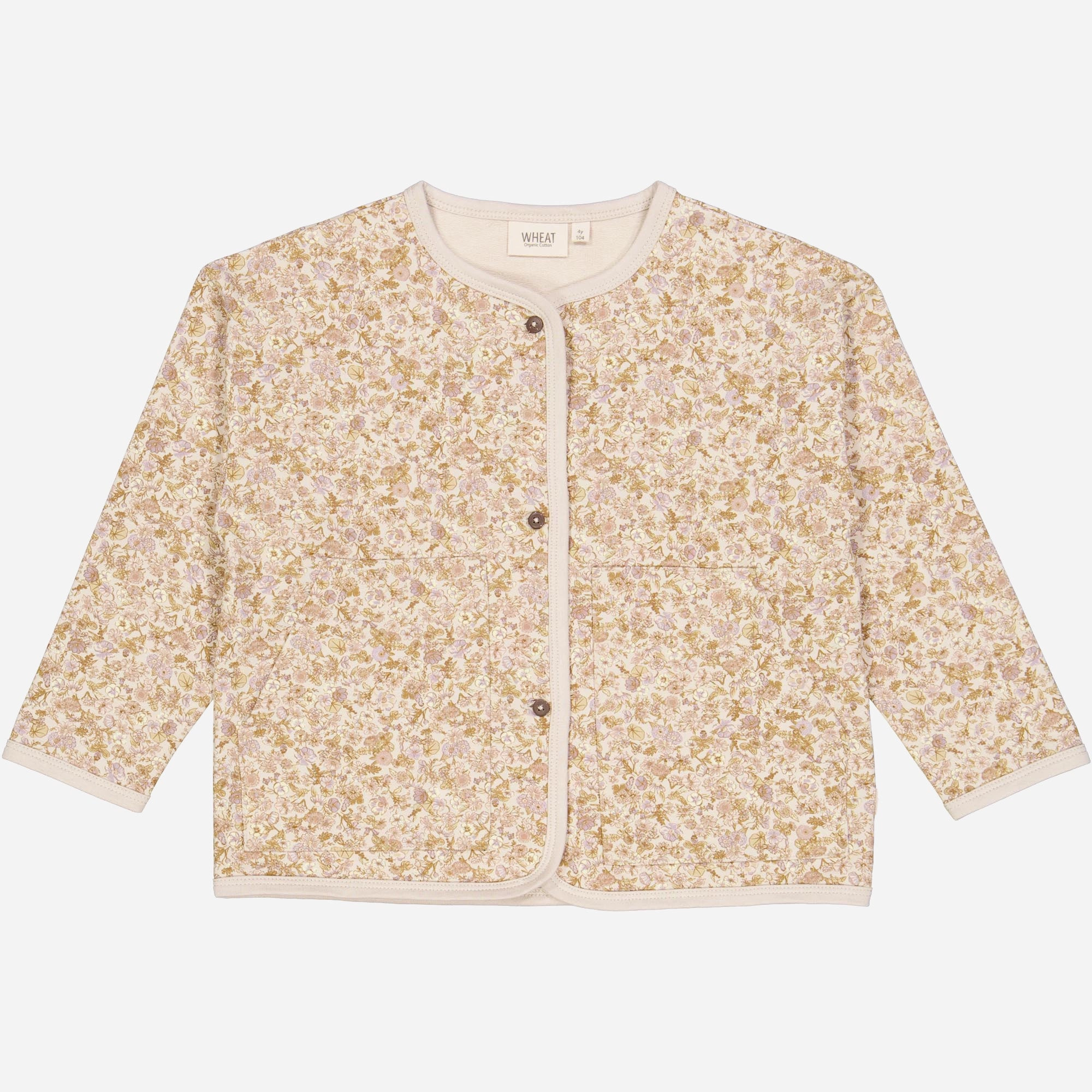 product office appropriate professionalism Sweat Cardigan Milla - pale lilac flower field