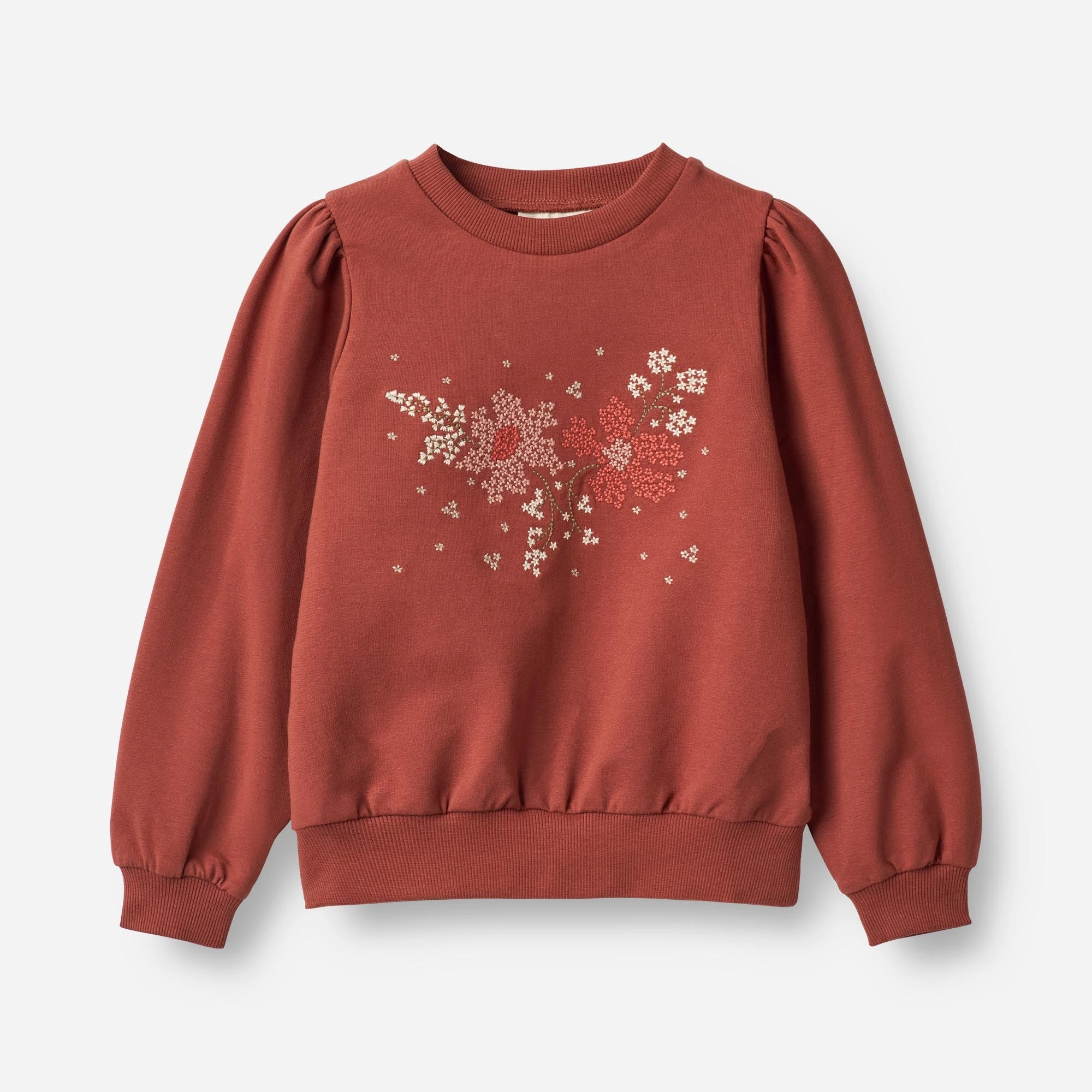 mountain style Sweatshirt Vega Embroidery - red