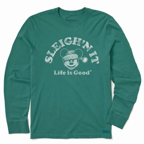 Kids Sleigh'n It Willie Long Sleeve Crusher Tee Essential Casual
