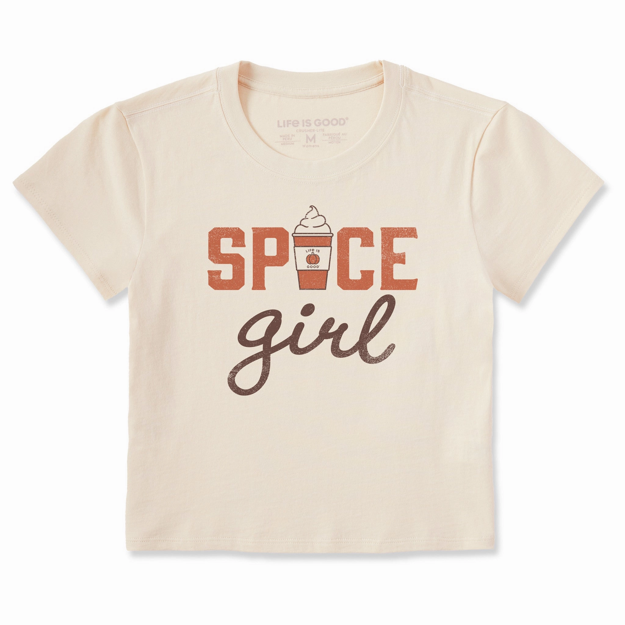 graduation PocketDetail Women's Spice Girl Crusher-LITE Shrunken Tee