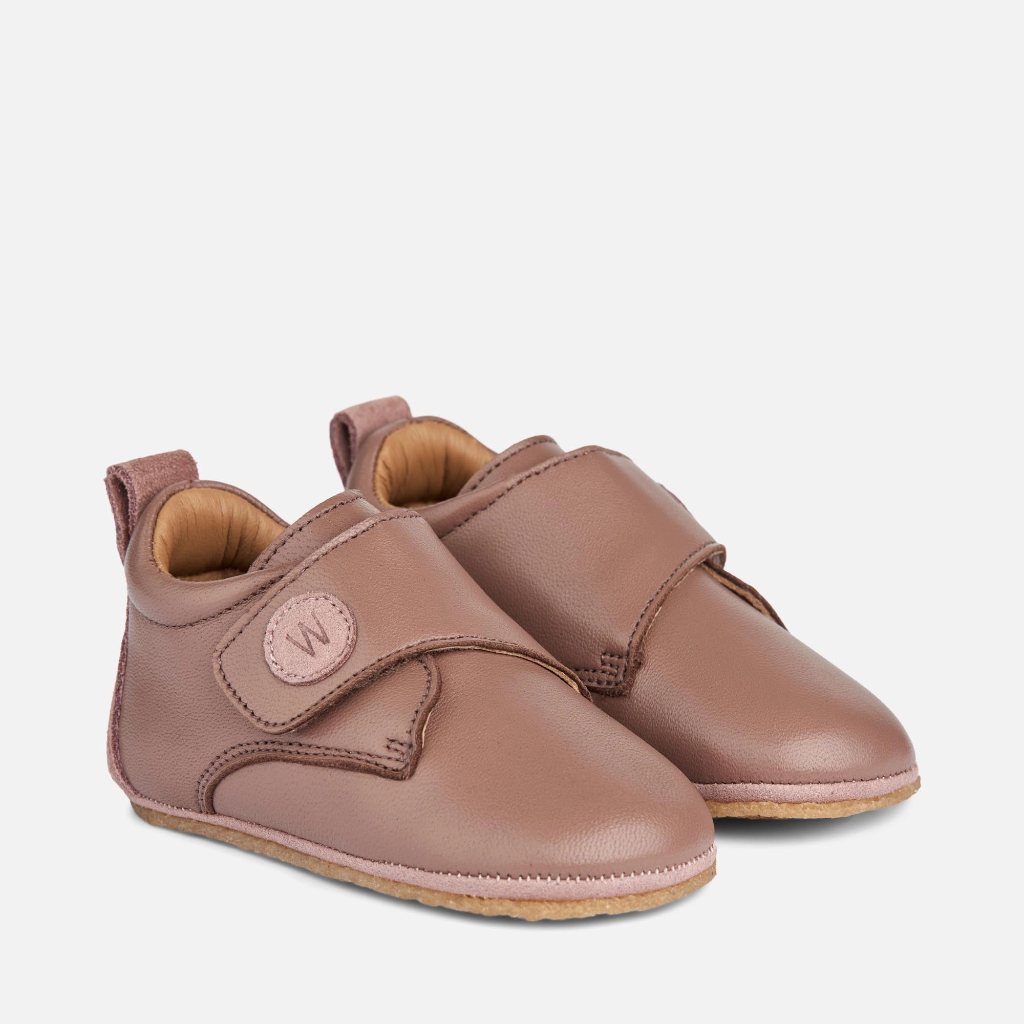 Shop Mood Dakota Leather Indoor Shoe | Baby - dusty rouge