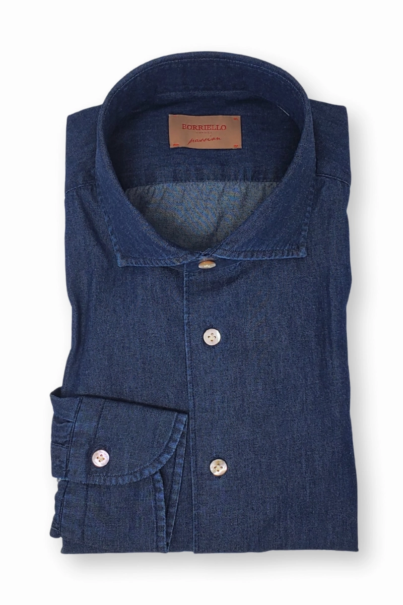 Dark Denim Sport Shirt Street Active