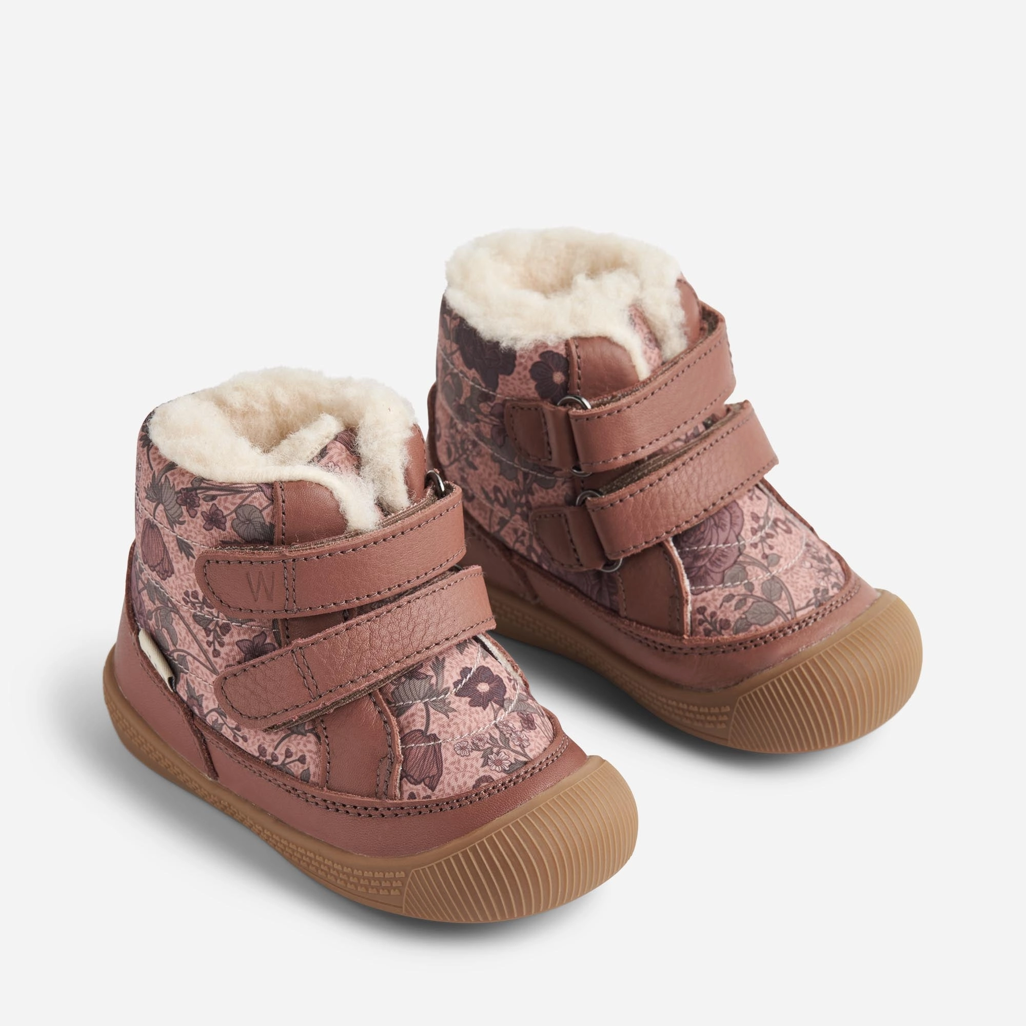 Daxi Wool Tex Print | Baby - dusty rouge Snow Walking
