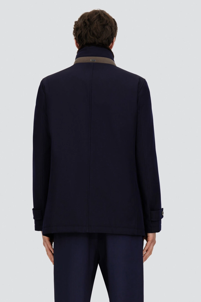 Commemorate Diagonal Wool Carcoat