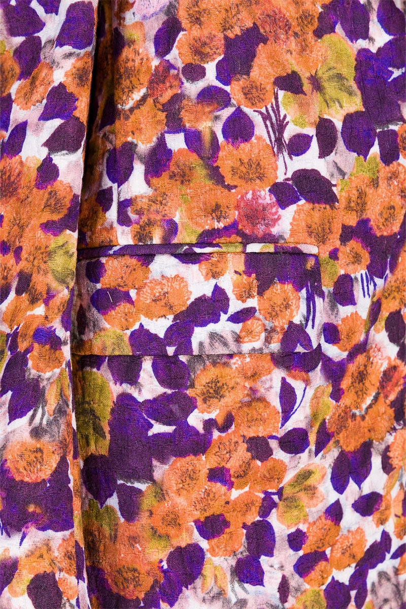 Hexagonal Quilted Pattern DualVentilation Zippers Blanchet Jacket