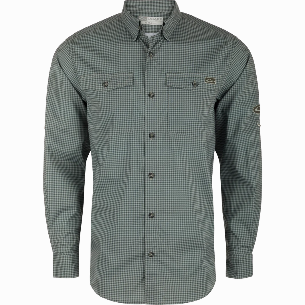 product holiday wear celebration product rating Drake Frat Gingham Check Button-Down Long Sleeve Shirt