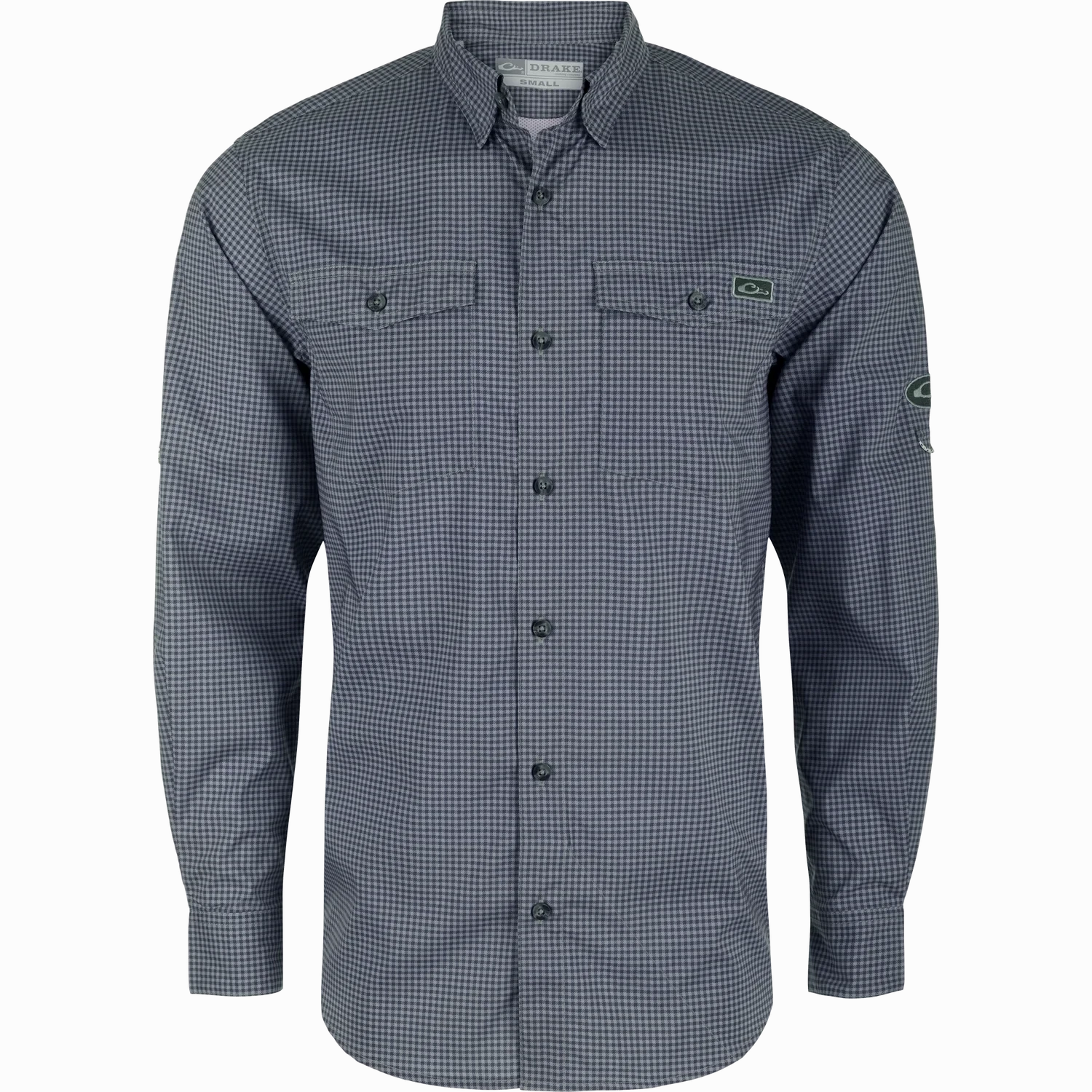 product business casual sophistication Drake Frat Gingham Check Button-Down Long Sleeve Shirt