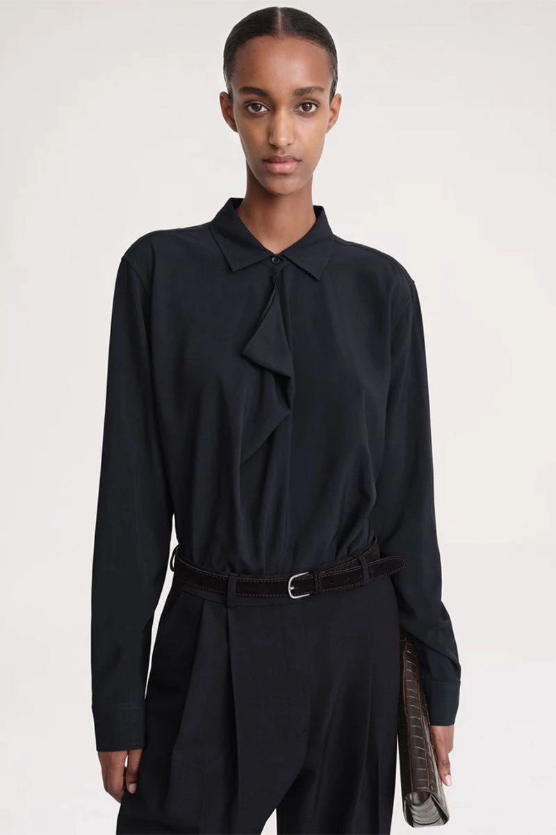 Trendy Vibes Drape-Front Shirt