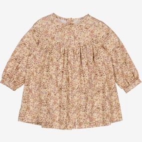 Dress Fenja | Baby - clam flowers Sophisticated Waist Feminine off-the-shoulder gown