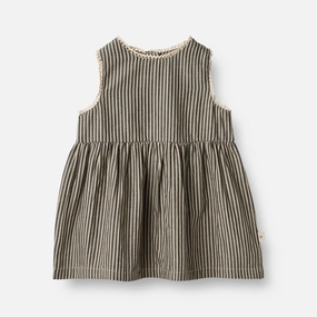 Smile Glow Dress Kirsten | Baby - black coal stripe