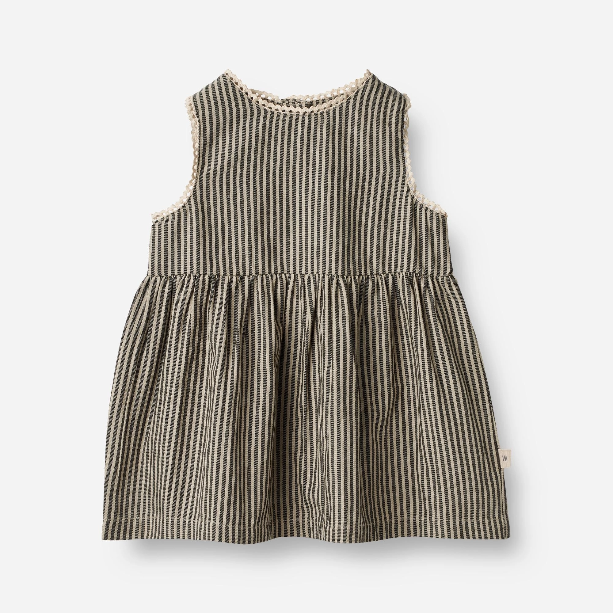 Work Vibes Basic Mood Dress Kirsten | Baby - black coal stripe