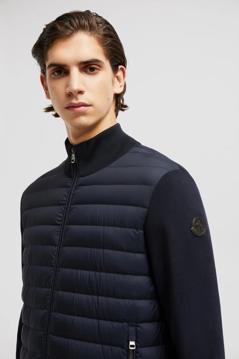 Cold Wear All-Season Wear Padded Zip-Up Cardigan