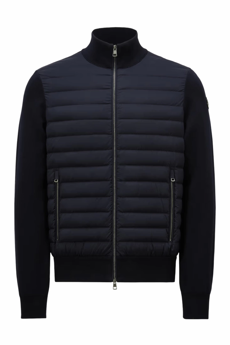 Padded Zip-Up Cardigan Gloves