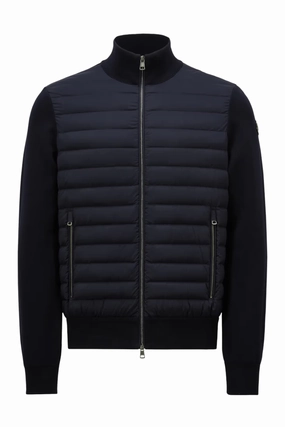 Padded Zip-Up Cardigan Gloves