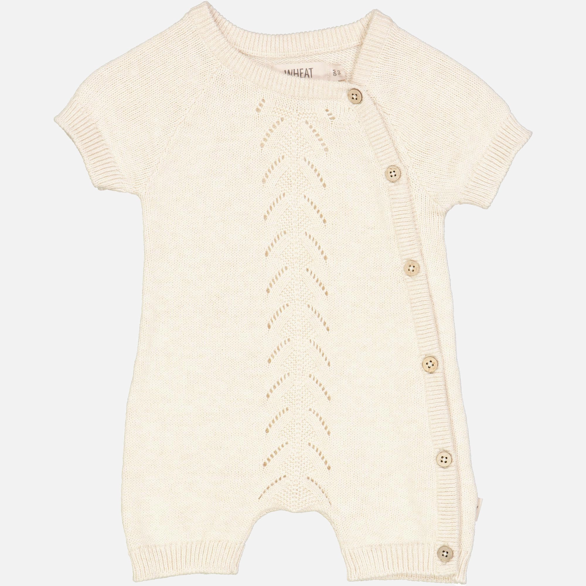 Knit Playsuit Alberta | Baby - cloud melange Butter Soft Yarn Simple Aesthetic