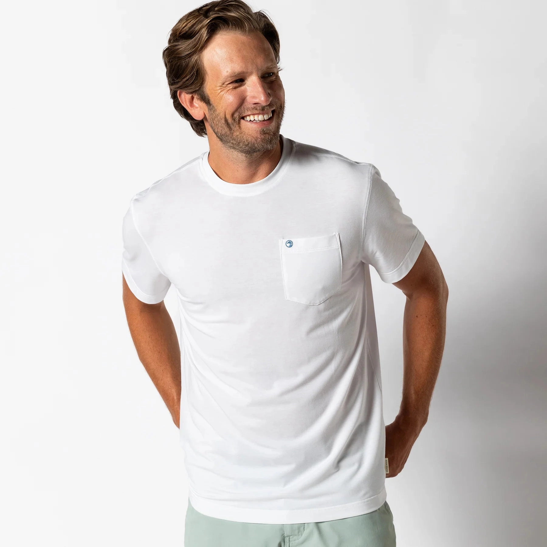 Duck Head Windward Short Sleeve Performance T-Shirt Weekend Comfort Bold Statement