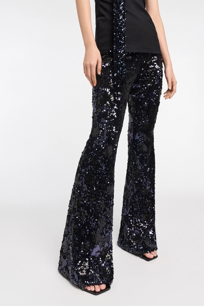 Durable Hem Flex Fit Design Shimmering Attraction Pants