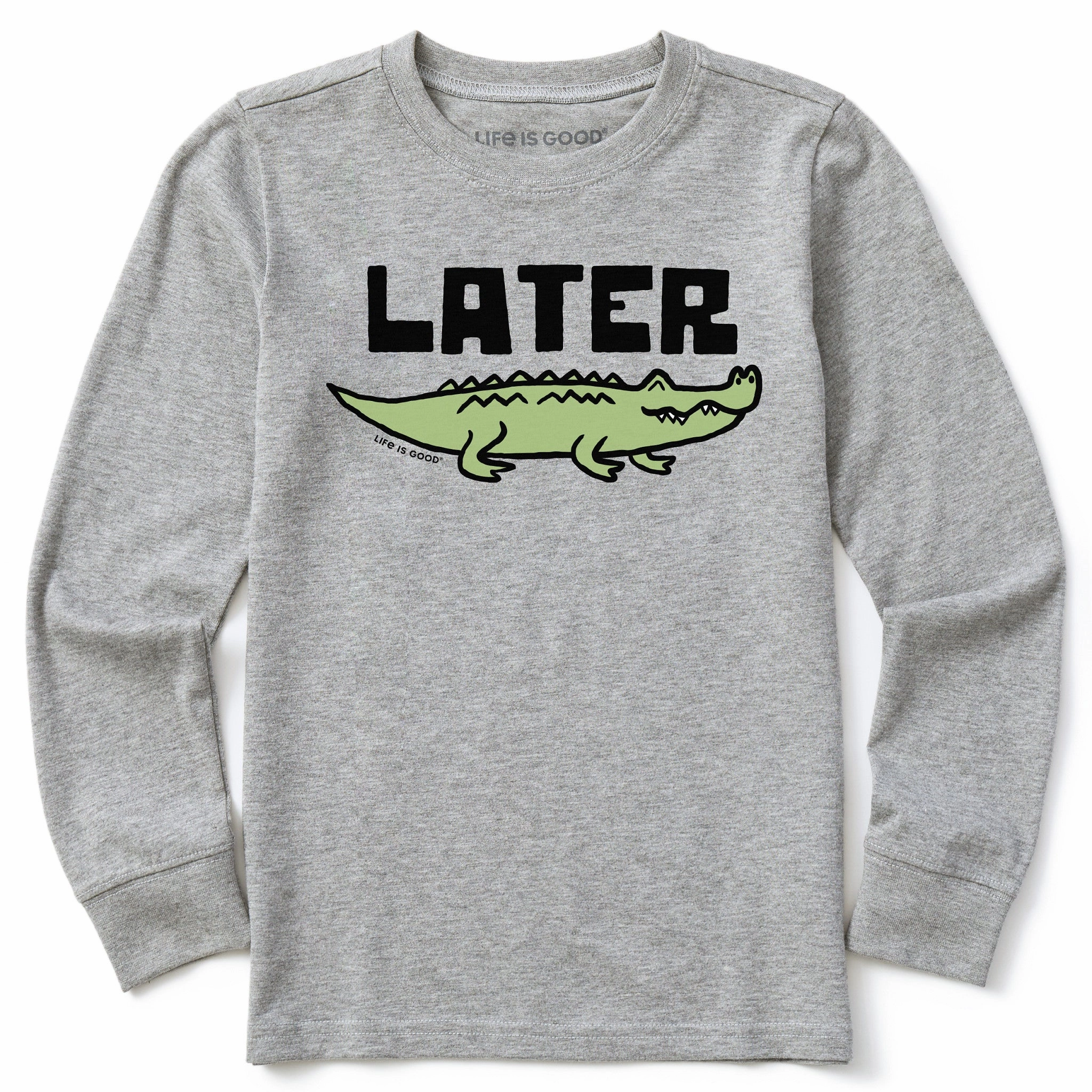 Movie Night Kids Later Gator Long Sleeve Crusher Tee
