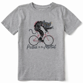 Comfy Base Reinforced Hemline Kids Pedal to the Metal Short Sleeve Crusher Tee