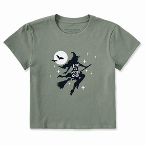 MoistureWicking Women's Life is Wicked Good Crusher-LITE Shrunken Tee