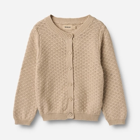 Seasonal Trend Knit Cardigan Magnella - warm sand